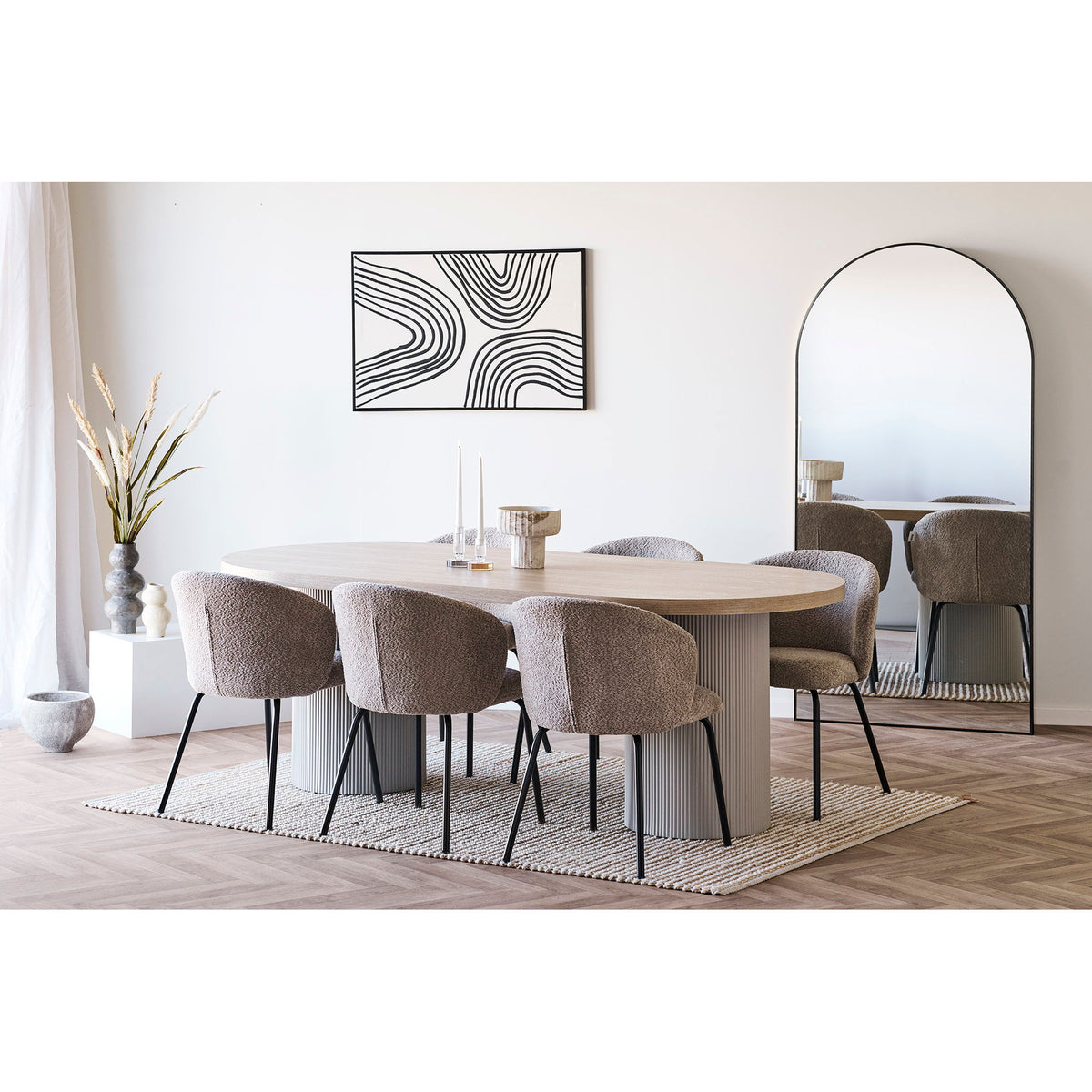 House Nordic ApS - Safira Eetkamerstoel Beige - Deco Delights Eetkamerstoel