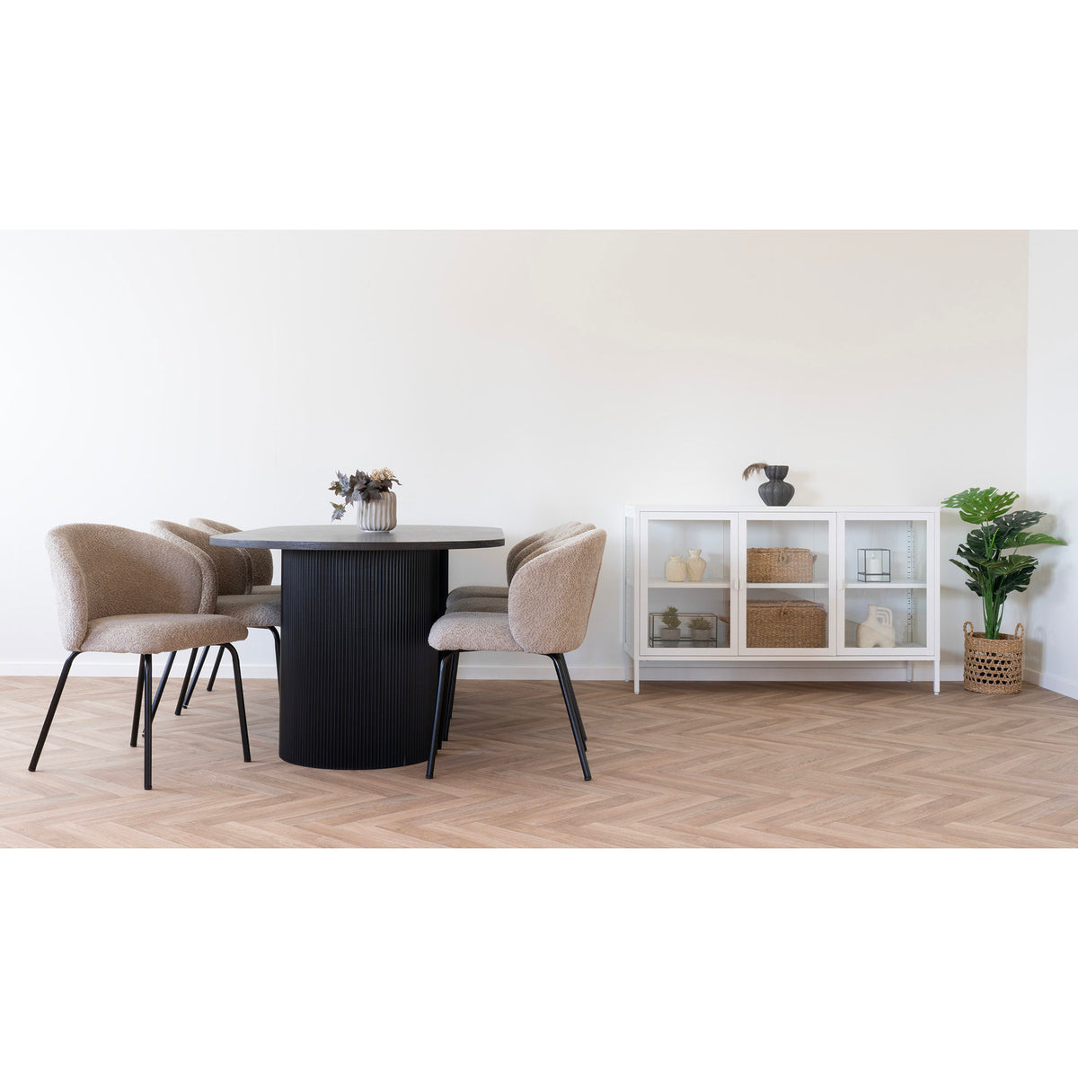 House Nordic ApS - Safira Eetkamerstoel Beige - Deco Delights Eetkamerstoel