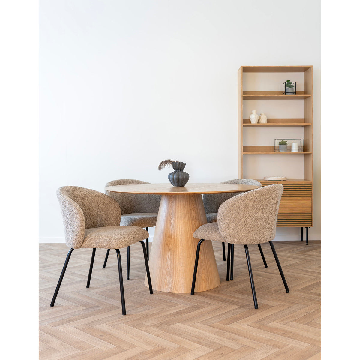House Nordic ApS - Safira Eetkamerstoel Beige - Deco Delights Eetkamerstoel