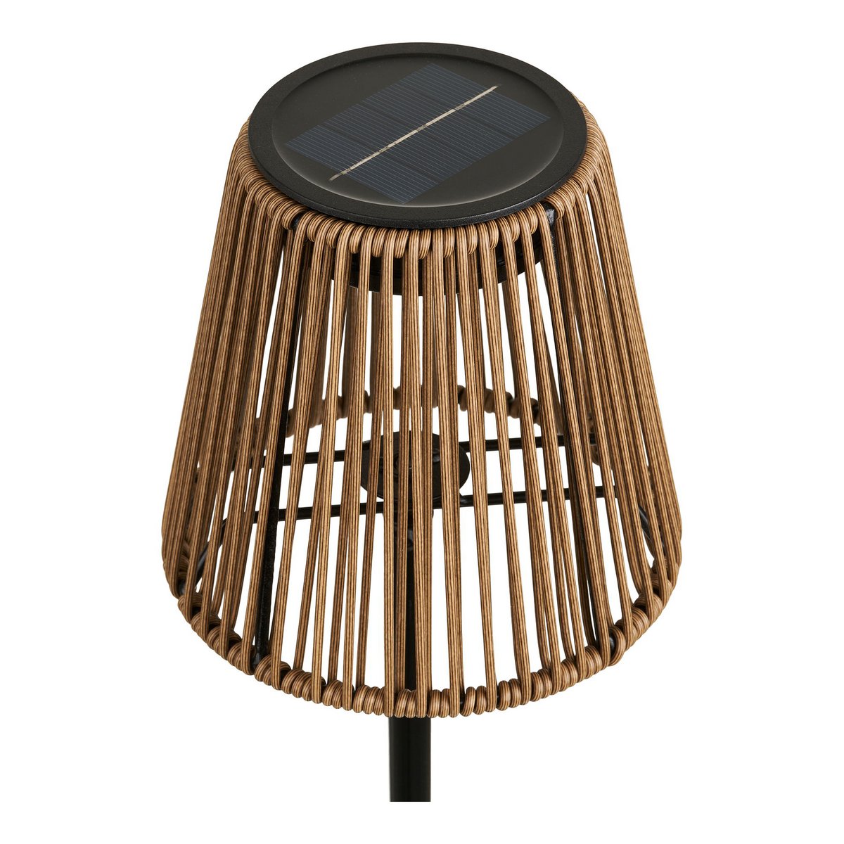 House Nordic ApS - Salford Lamp, oplaadbaar met geïntegreerd zonnepaneel, bruin/zwart - Deco Delights