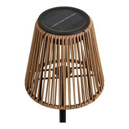 House Nordic ApS - Salford Lamp, oplaadbaar met geïntegreerd zonnepaneel, bruin/zwart - Deco Delights