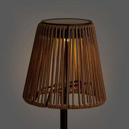 House Nordic ApS - Salford Lamp, oplaadbaar met geïntegreerd zonnepaneel, bruin/zwart - Deco Delights