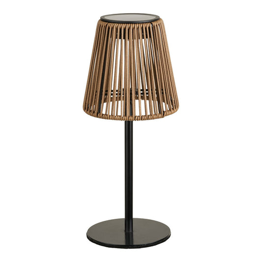 House Nordic ApS - Salford Lamp, oplaadbaar met geïntegreerd zonnepaneel, bruin/zwart - Deco Delights
