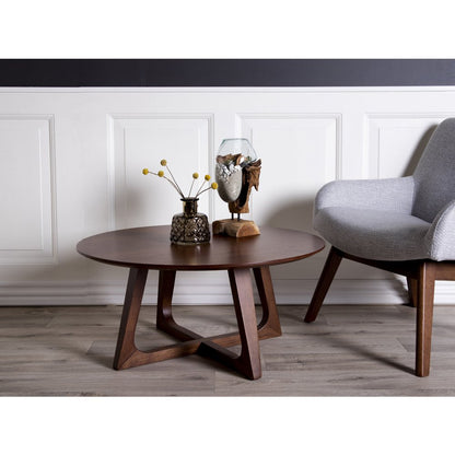 House Nordic ApS - San Marino Waterdrop - Natuurlijk, Teakhout/Glas/Staal, 18x15x25 cm - Deco Delights