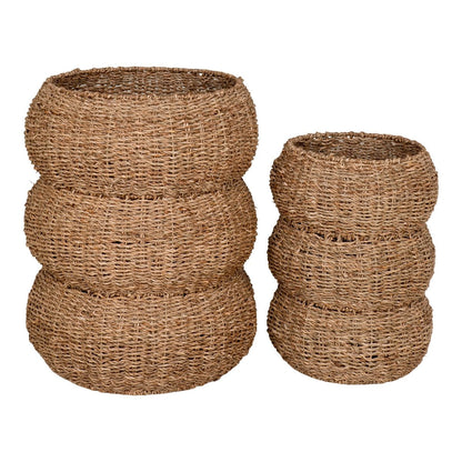 House Nordic ApS - Sarbas-manden - natuurlijk, zeegras, set van 2 - Deco Delights