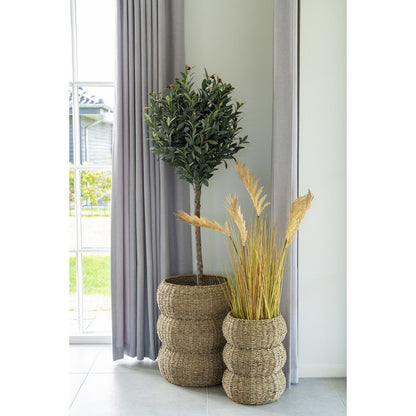 House Nordic ApS - Sarbas-manden - natuurlijk, zeegras, set van 2 - Deco Delights