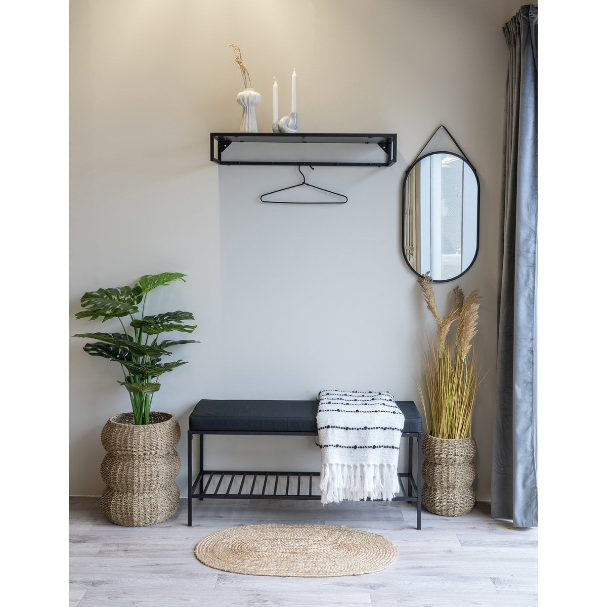 House Nordic ApS - Sarbas-manden - natuurlijk, zeegras, set van 2 - Deco Delights