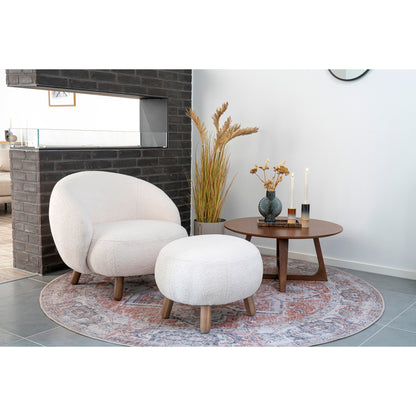 House Nordic ApS - Savona Poef Wit - Deco Delights Poef