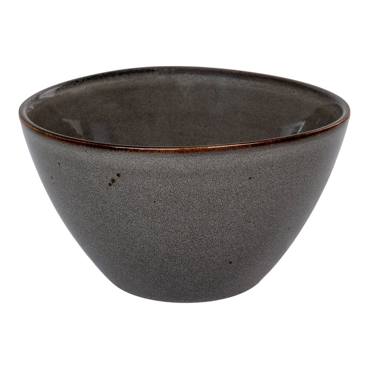 House Nordic ApS - Selma Bowl - Kom, keramiek, grijs/bruin, ø15x9 cm, set van 4 - Deco Delights
