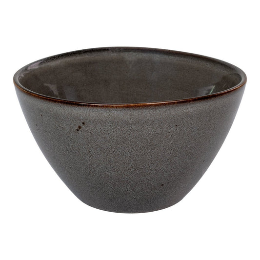 House Nordic ApS - Selma Bowl - Kom, keramiek, grijs/bruin, ø15x9 cm, set van 4 - Deco Delights