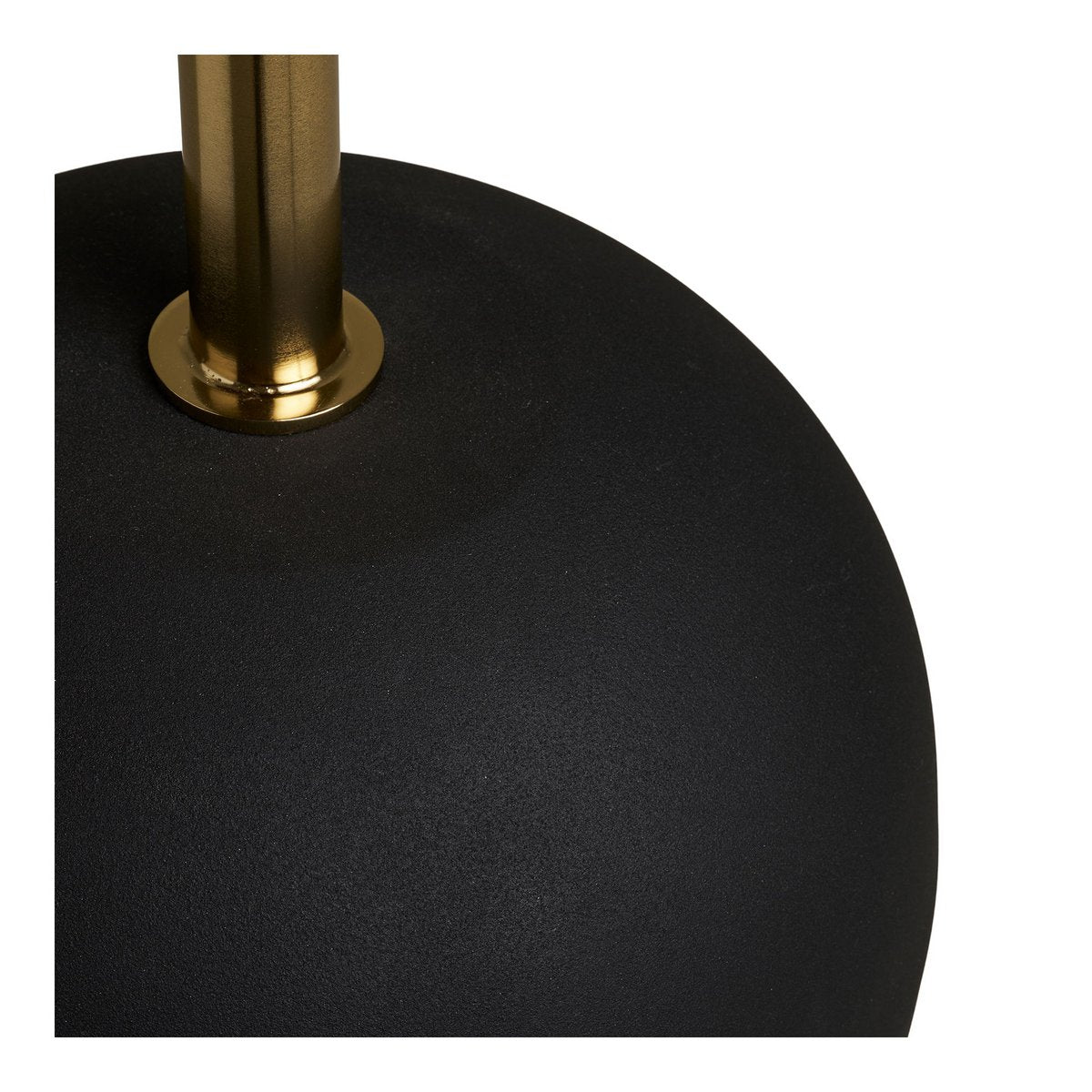 House Nordic ApS - Sirone Bijzettafel, mangohout/staal, zwart/messing look/donkerbruin, Ø30x56 cm - Deco Delights