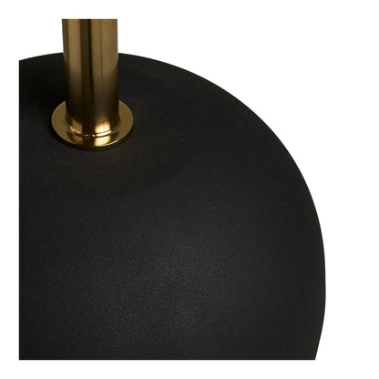 House Nordic ApS - Sirone Bijzettafel, mangohout/staal, zwart/messing look/donkerbruin, Ø30x56 cm - Deco Delights