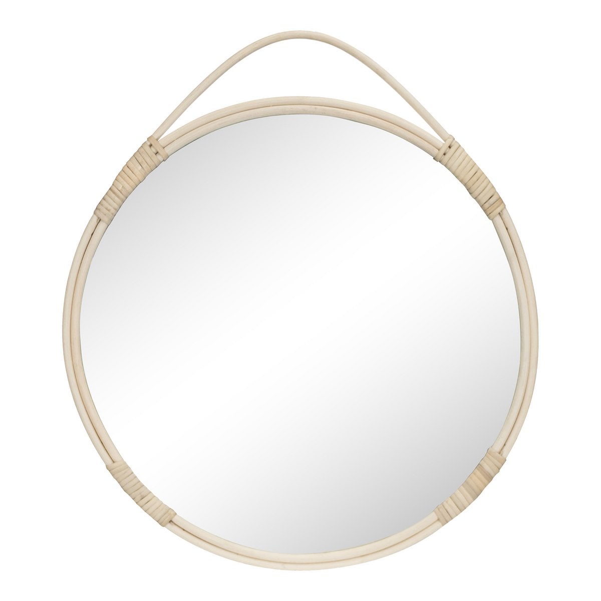 House Nordic ApS - Slechte Spiegel - Natuurlijk, Rotan, Ø50 cm - Deco Delights