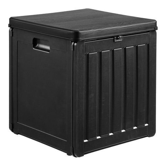 House Nordic ApS - Sobra Kussendoos, kunststof, zwart, 42,8x42,8x46,4 cm, 76 L - Deco Delights