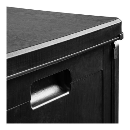 House Nordic ApS - Sobra Kussendoos, kunststof, zwart, 42,8x42,8x46,4 cm, 76 L - Deco Delights