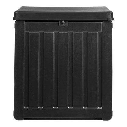House Nordic ApS - Sobra Kussendoos, kunststof, zwart, 42,8x42,8x46,4 cm, 76 L - Deco Delights