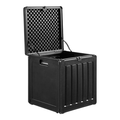 House Nordic ApS - Sobra Kussendoos, kunststof, zwart, 42,8x42,8x46,4 cm, 76 L - Deco Delights