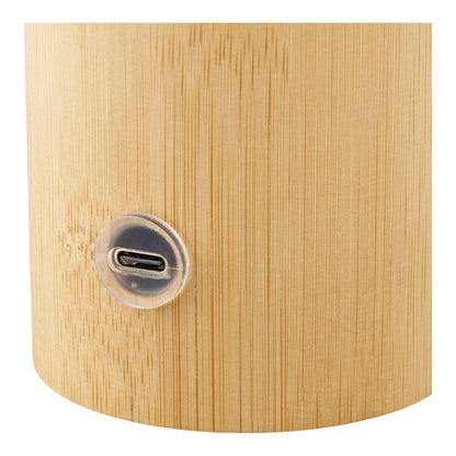 House Nordic ApS - Stafford Tafellamp, bamboe/metaal/PE, oplaadbaar, naturel, wit - Deco Delights