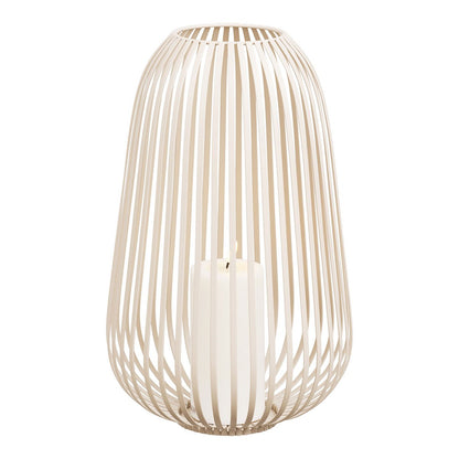 House Nordic ApS - Stoense Lantaarn, metaal, beige, ø24,5x40 cm - Deco Delights