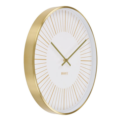 House Nordic ApS - Takamaka Wall Clock - Goud, aluminium/glas, Ø40 cm - Deco Delights