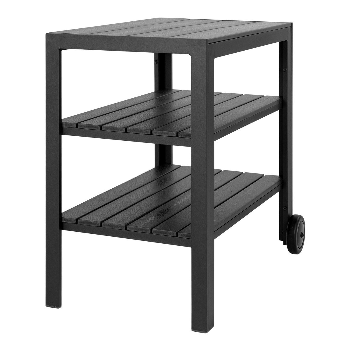 House Nordic ApS - Taormina Theewagen - Theewagen, aluminium/niet-hout, zwart, 3 planken - Deco Delights