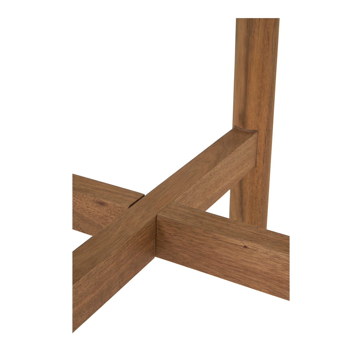 House Nordic ApS - Terracina Bijzettafel - Natuurlijk/Wit, Acacia/Terrazzo, ø37x46 cm - Deco Delights