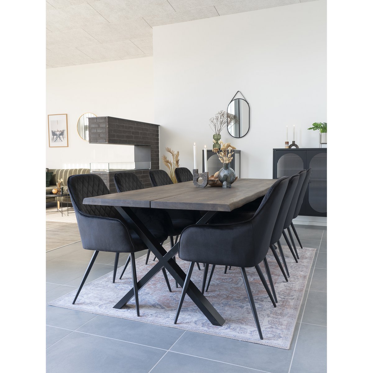 House Nordic ApS - Trapani Spiegel Zwart - Deco Delights