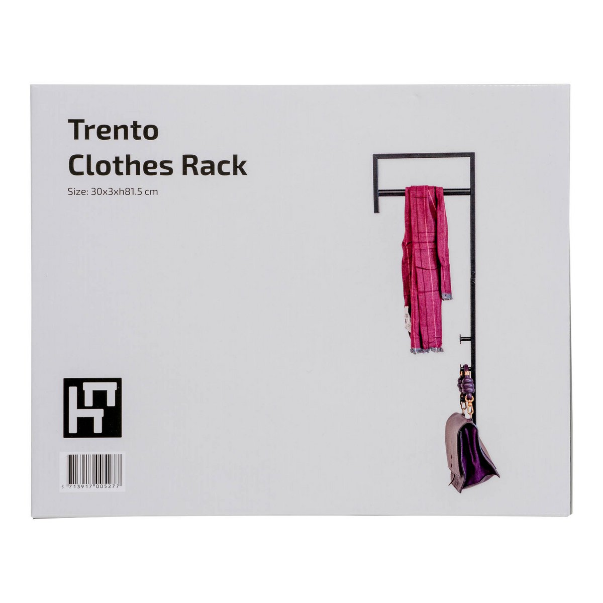 House Nordic ApS - Trento Kledingrek - Zwart, Metaal, 30x3x82 cm - Deco Delights