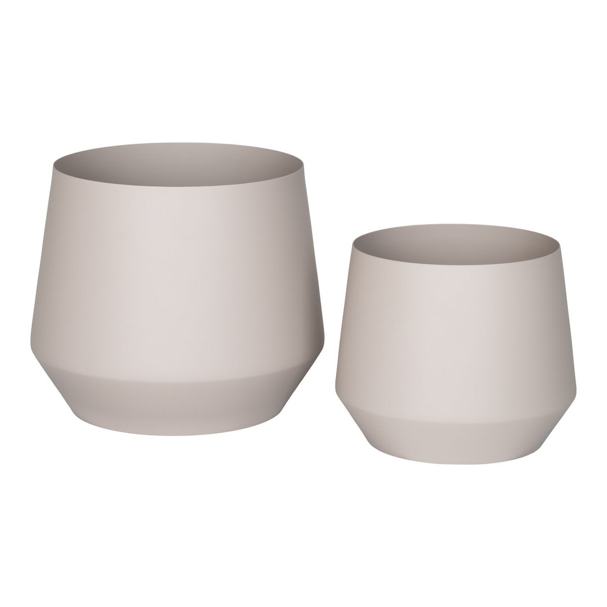 House Nordic ApS - Trofa Flower Pot - Bloempot, staal, zand, set van 2 - Deco Delights
