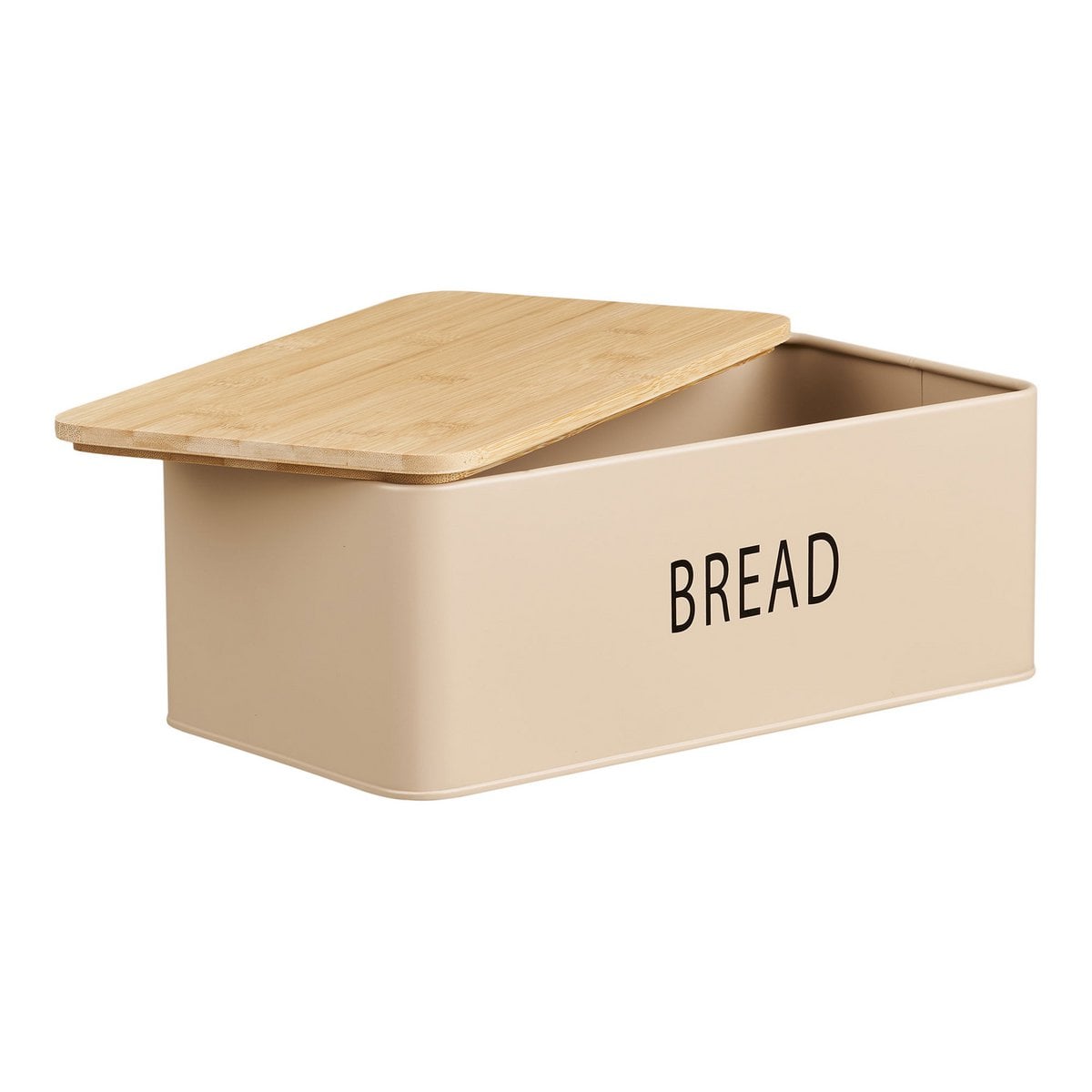 House Nordic ApS - Tula Broodtrommel met 3 blikken, metaal/bamboe, beige, set van 4 - Deco Delights