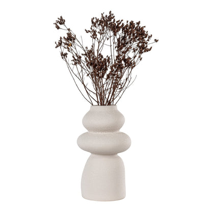House Nordic ApS - Vaas - Beige, Steengoed, Ø14,5x26,5 cm - Deco Delights