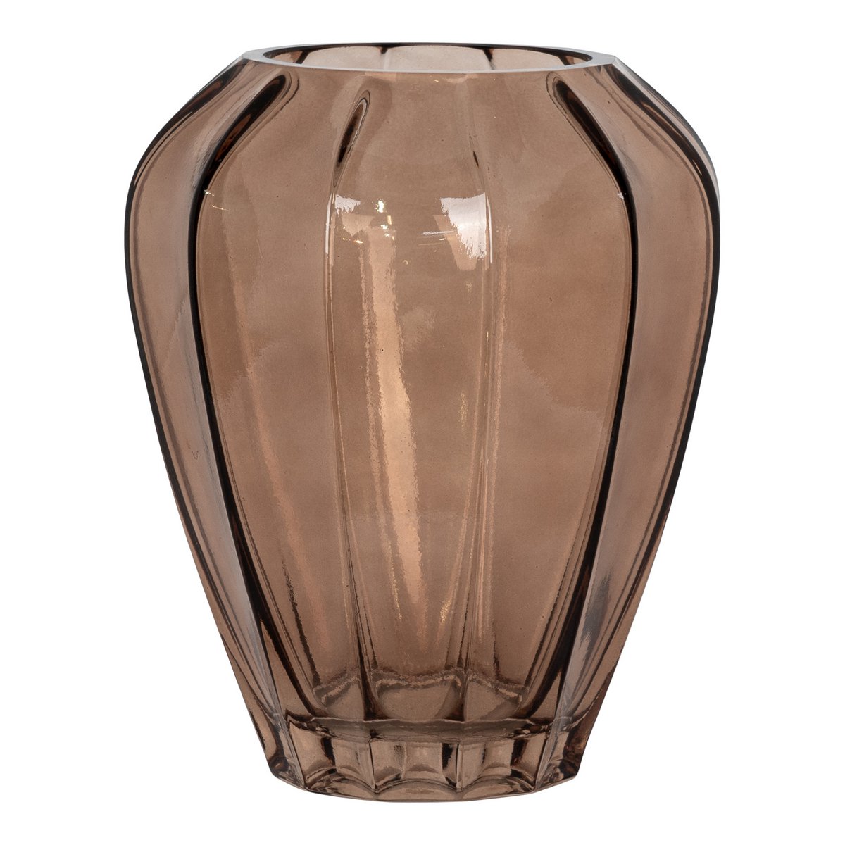 House Nordic ApS - Vaas - Bruin, Glas, Ø22x29 cm - Deco Delights