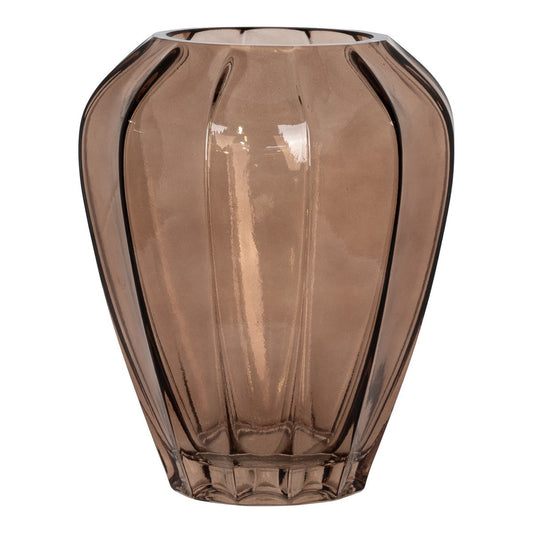 House Nordic ApS - Vaas - Bruin, Glas, Ø22x29 cm - Deco Delights