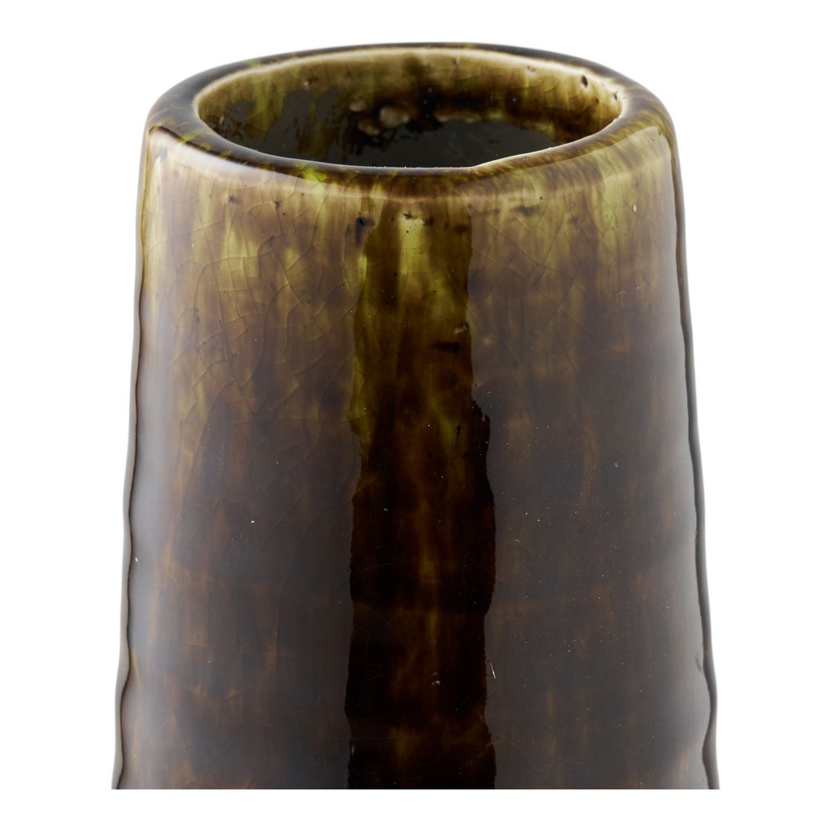 House Nordic ApS - Vaas, keramiek, bruin, ø11x39 cm - Deco Delights