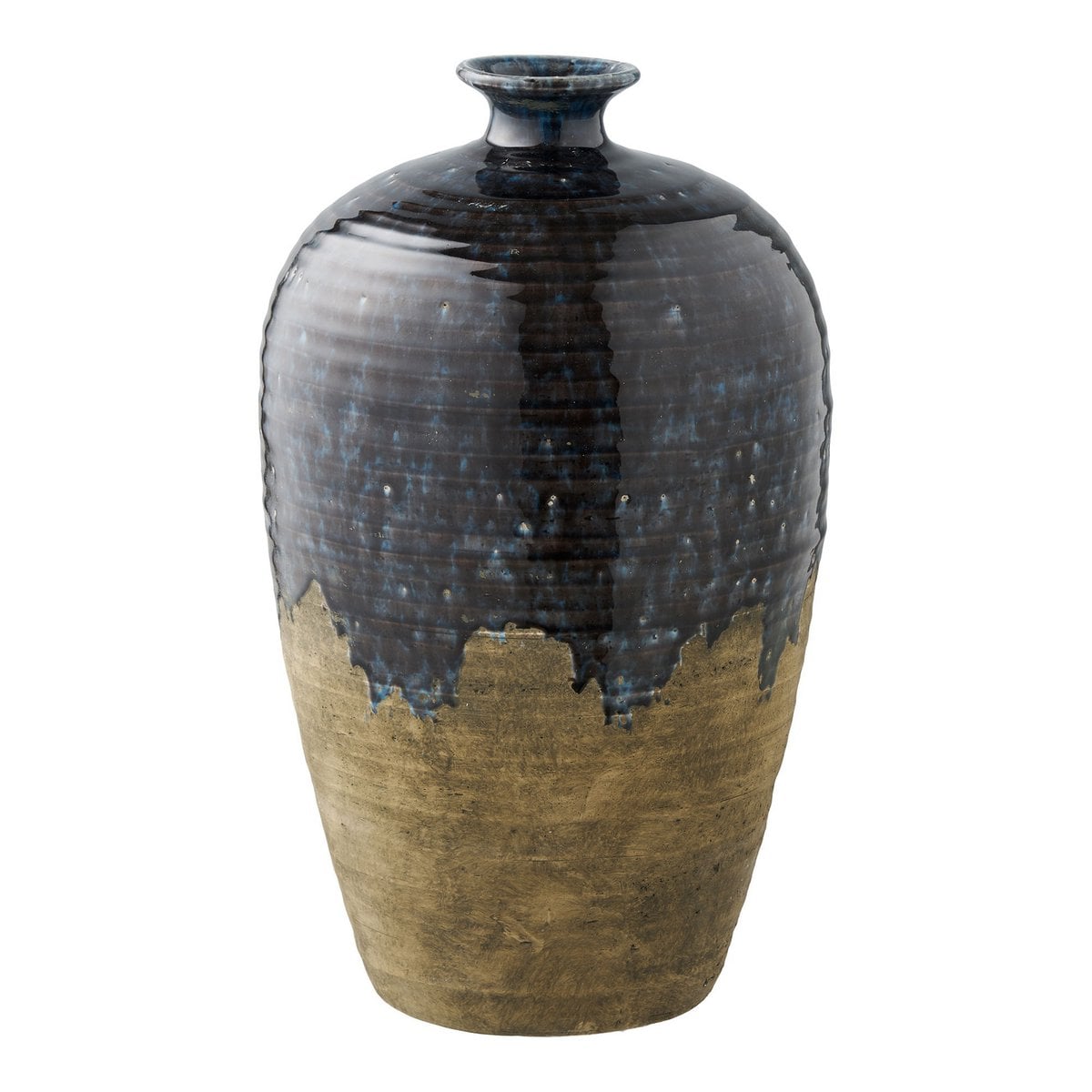 House Nordic ApS - Vaas, keramiek, donkerblauw, ø27x44,5 cm - Deco Delights