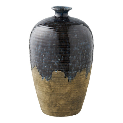 House Nordic ApS - Vaas, keramiek, donkerblauw, ø27x44,5 cm - Deco Delights