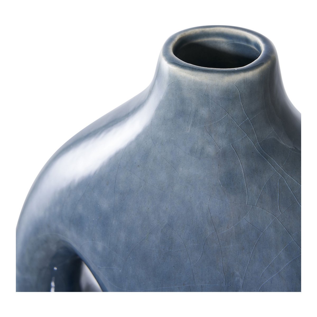 House Nordic ApS - Vaas - Keramisch, Blauw - Deco Delights Vaas