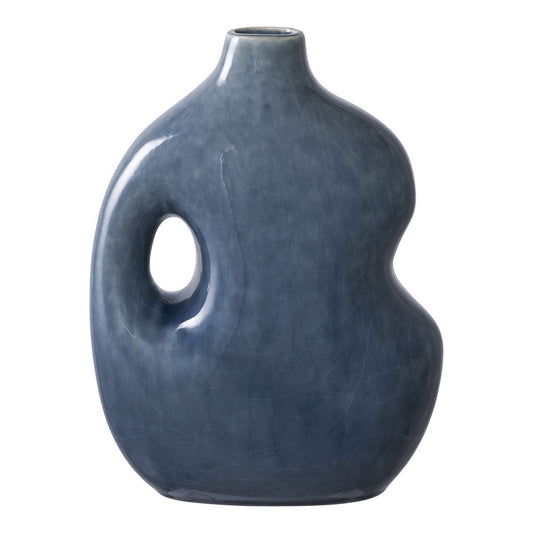 House Nordic ApS - Vaas - Keramisch, Blauw - Deco Delights Vaas