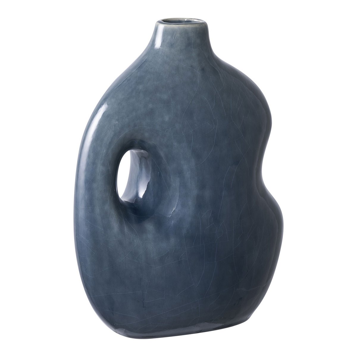 House Nordic ApS - Vaas - Keramisch, Blauw - Deco Delights Vaas