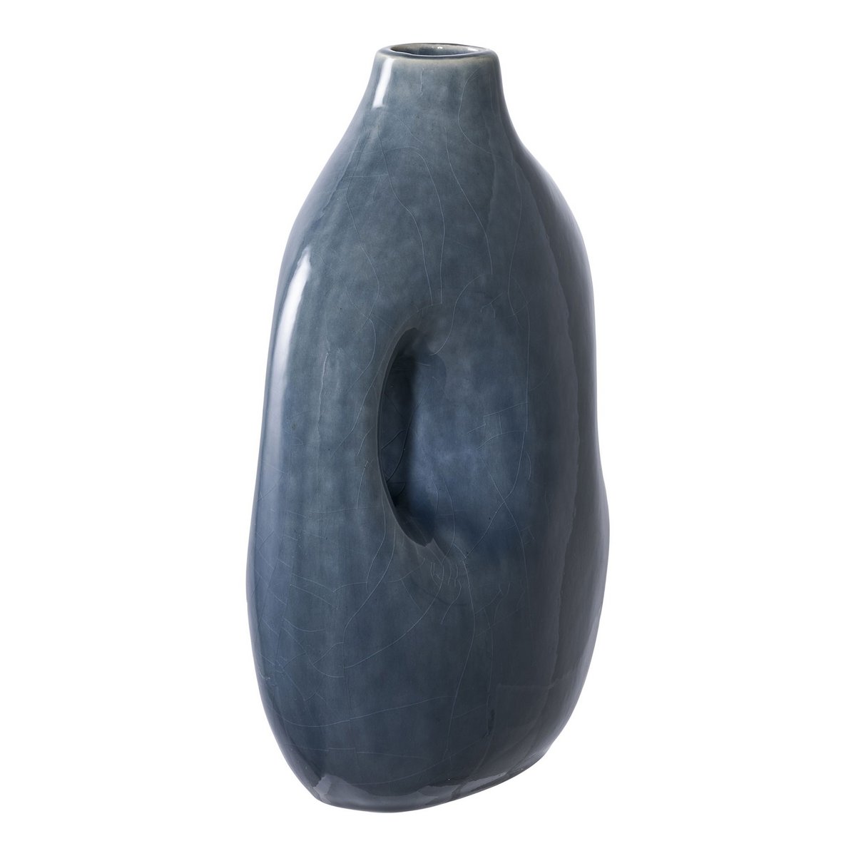 House Nordic ApS - Vaas - Keramisch, Blauw - Deco Delights Vaas