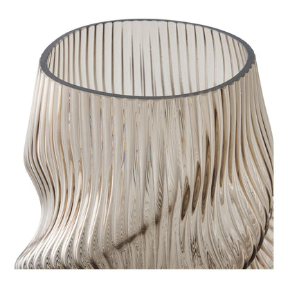 House Nordic ApS - Vaas, mondgeblazen glas, bruin, ø17x25 cm - Deco Delights
