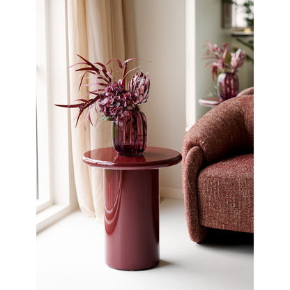 House Nordic ApS - Vaas, mondgeblazen glas, gerookt rood, ø17x21 cm - Deco Delights