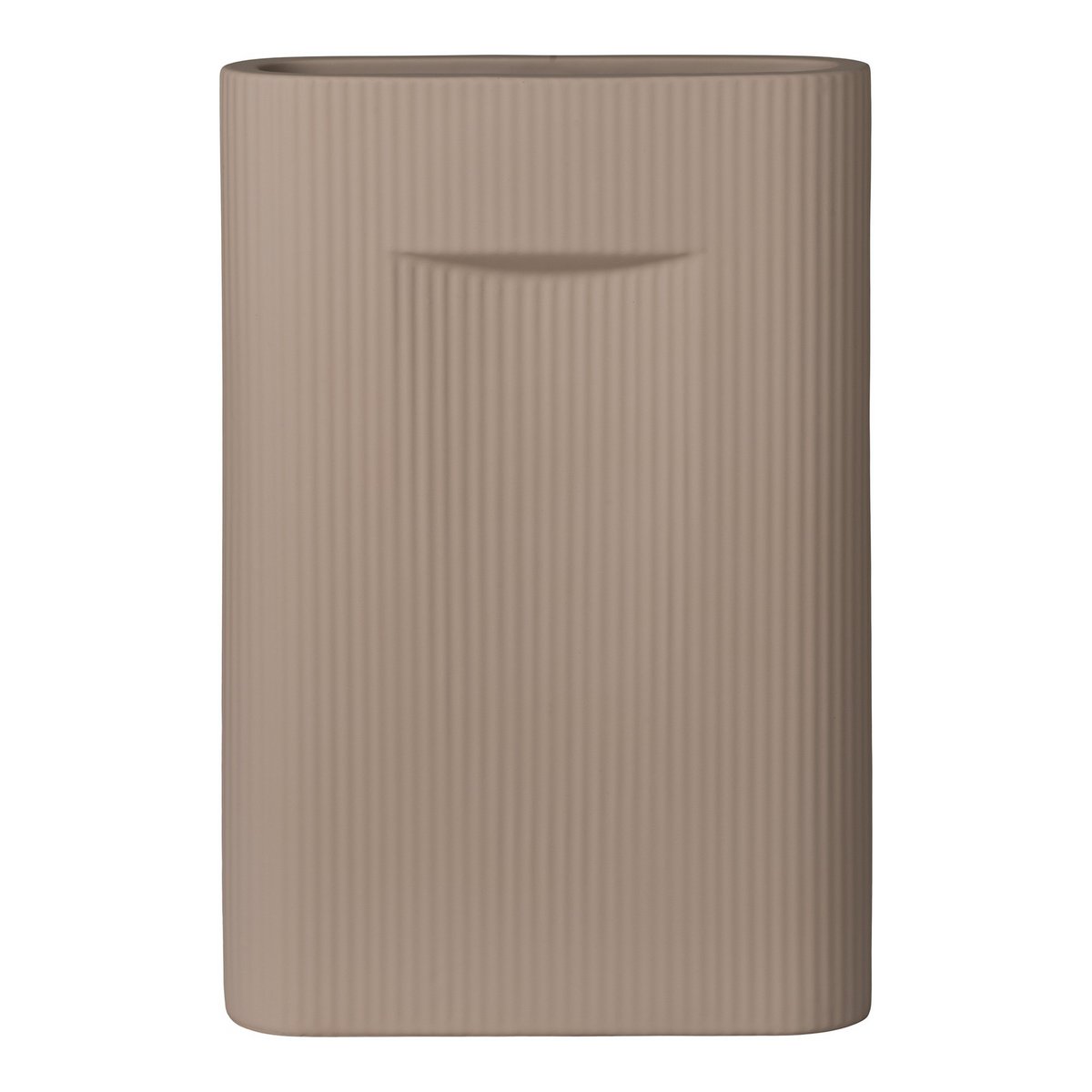 House Nordic ApS - Vaas - Vaas in keramiek, bruin, 24x8,5x35,5 cm - Deco Delights Vaas