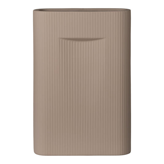 House Nordic ApS - Vaas - Vaas in keramiek, bruin, 24x8,5x35,5 cm - Deco Delights Vaas