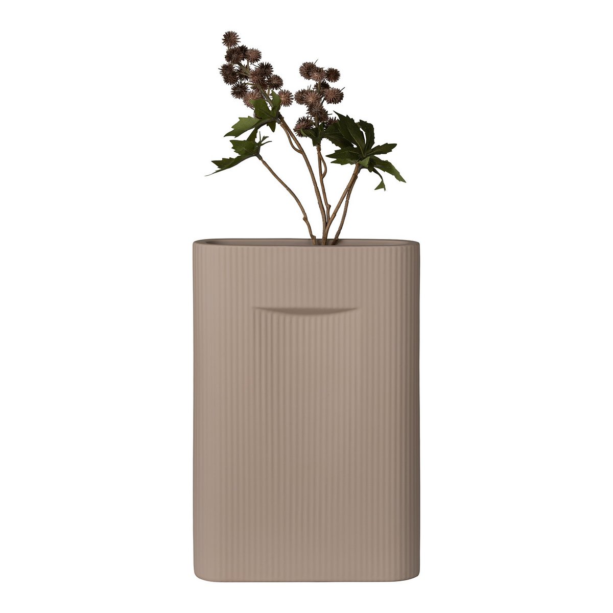 House Nordic ApS - Vaas - Vaas in keramiek, bruin, 24x8,5x35,5 cm - Deco Delights Vaas
