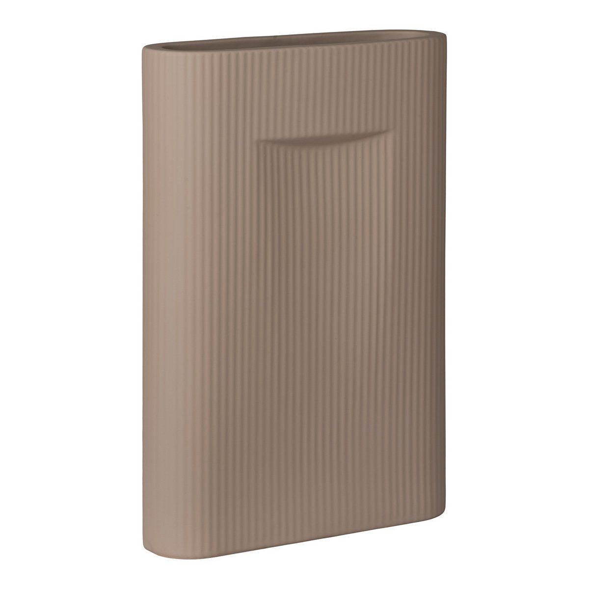 House Nordic ApS - Vaas - Vaas in keramiek, bruin, 24x8,5x35,5 cm - Deco Delights Vaas