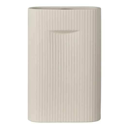 House Nordic ApS - Vaas - Vaas in keramiek, grijs, 16,5x6,5x26 cm - Deco Delights Vaas