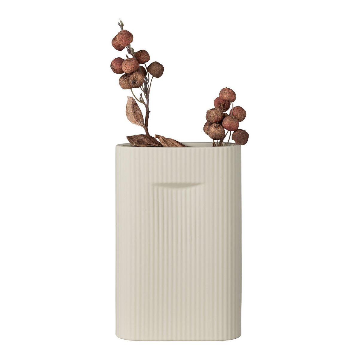 House Nordic ApS - Vaas - Vaas in keramiek, grijs, 16,5x6,5x26 cm - Deco Delights Vaas