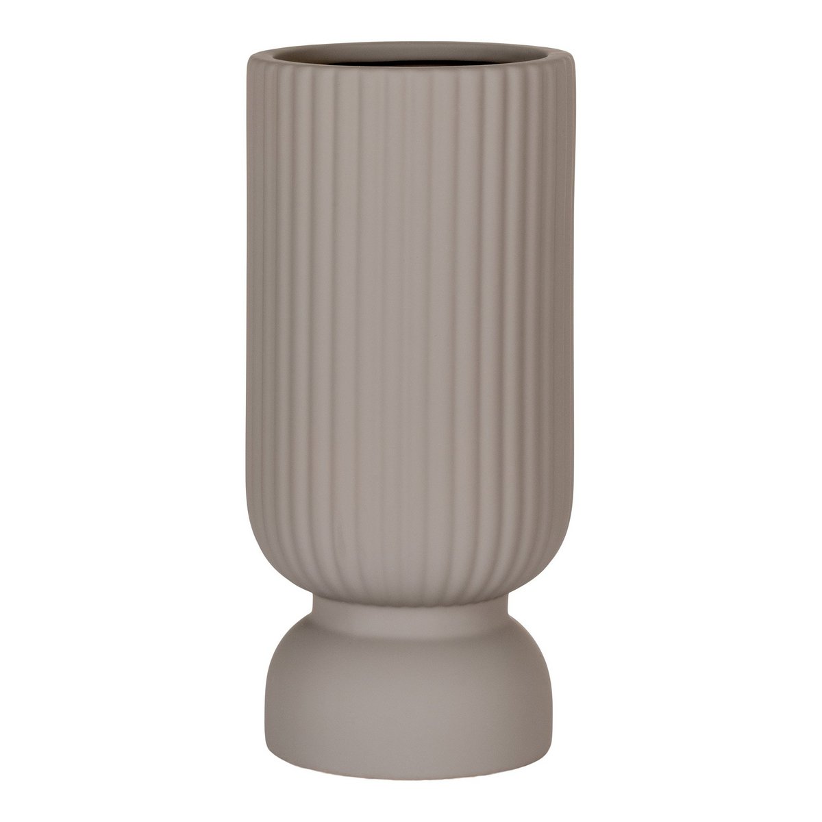 House Nordic ApS - Vaas - Vaas in keramiek, grijs, Ø12x25,5 cm - Deco Delights Vaas