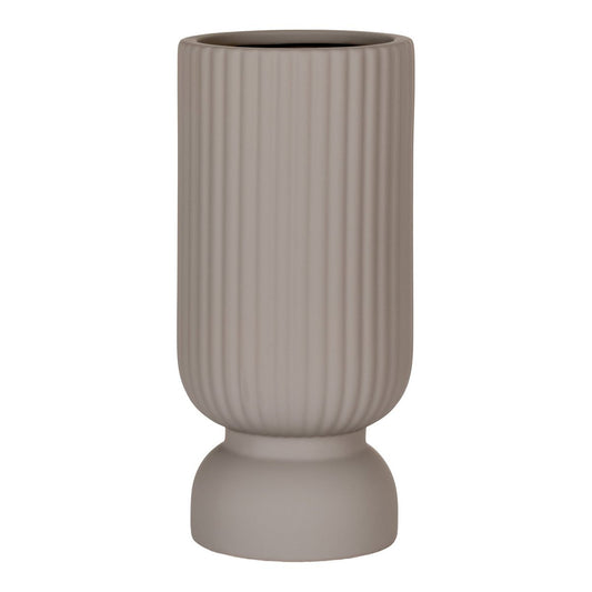 House Nordic ApS - Vaas - Vaas in keramiek, grijs, Ø12x25,5 cm - Deco Delights Vaas